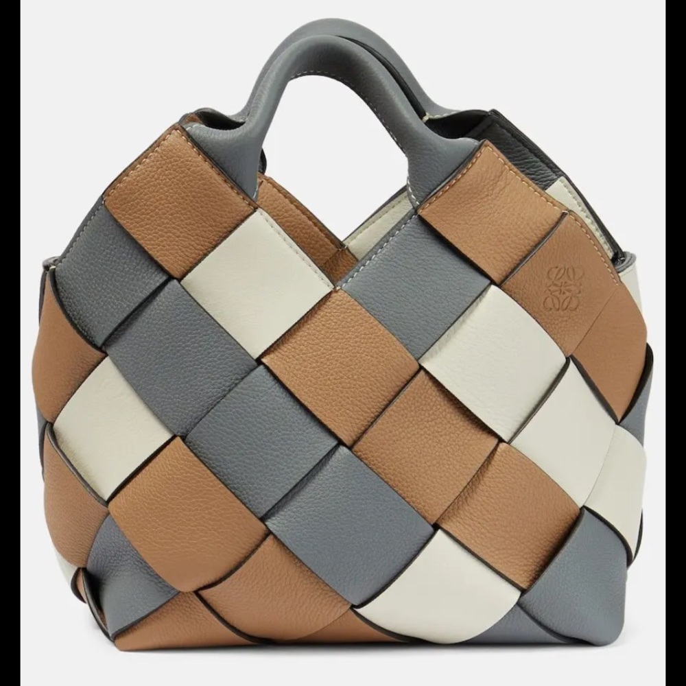 Loewe x Paula’s ibiza woven basket small bag in leather